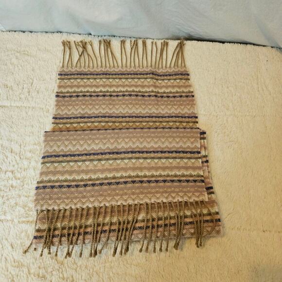 Cashmere 100% Hand Tailored German made. Ivory Beige Dark Gray. Unisex. Soft Lux - Picture 7 of 9